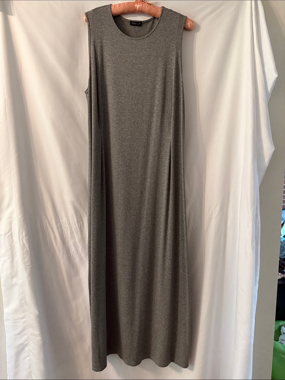 J. Jill Sleeveless Dark Grey Maxi Dress - Wearever Collection. Size L - Jumper